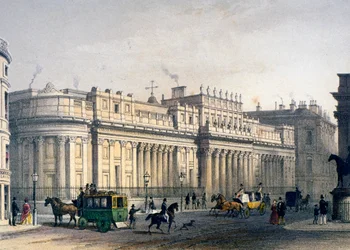 Ansicht der Bank of England, City of London, 1854
