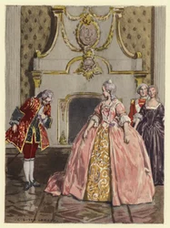 Illustration für die Memoiren von Casanova