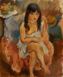 Sitzende Figur