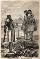 Typ eines Indianers vom Rio Colorado