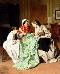 Das Ballkleid, 1860