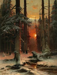 Schnee im Wald, 1885