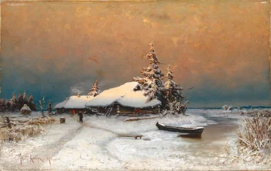 Wintersonnenuntergang, 1887