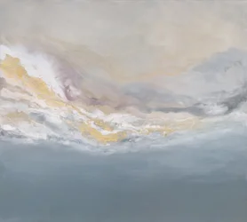 Wirbelnde Wolken in gedämpften Tönen