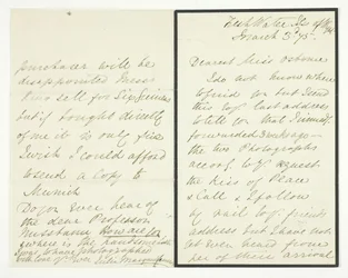 Autographenbrief, 3. März 1875