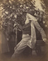 Charles Hay Cameron, Esq., in seinem Garten in Freshwater, 1865-67