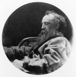 Porträt von George Frederick Watts (Schwarzweißfoto)