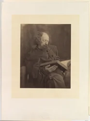 Tennyson beim Lesen