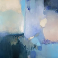 Abstrakte blaue Gelassenheit