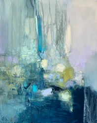 Gelassene Blaue Tiefen
