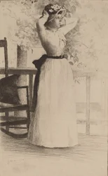 Porträt von Miss Hoe, 1889