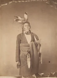 Hin-han-du-ta, Die Rote Eule, ein Häuptling der Mde-wa-kan-ton Sioux