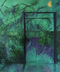 Mondbeschienener Garten