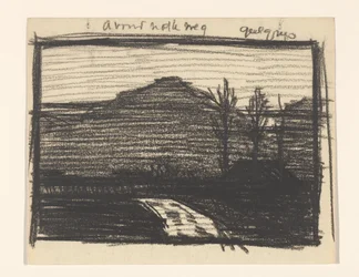 Landschaft mit Bäumen und Weg