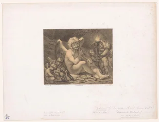 Amor und Putti schleifen ihre Pfeile