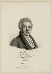 Königliches Institut von Frankreich, 4. Klasse (Malerei). David (Jacques-Louis), geboren am 30. August 1749 in Paris, 1796 gewählt.