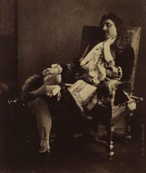 Herr Leroux in der Rolle des Alceste in Le Misanthrope, Mitte der 1850er Jahre