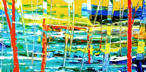 Lebendige Abstrakte Landschaft