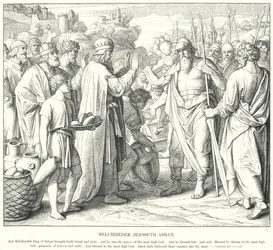Melchisedek segnet Abram (Stich)