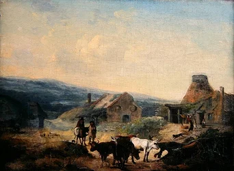 Romantische ländliche Szene