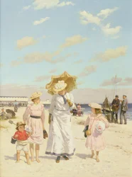Am Strand, ca. 1900