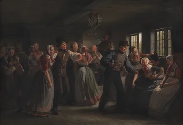 Ein Bauerntanz im Hedebo-Distrikt, Seeland