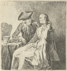Mann und Frau an einem Tisch