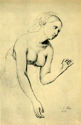 Halbnackte Frau, 1821, 1943