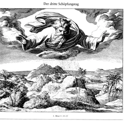 Der dritte Tag der Schöpfung aus Die Bibel in Bildern, 1852-1860