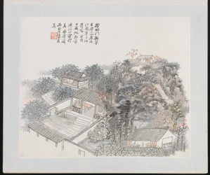 Zehn Orte im Zusammenhang mit Ruan Yuan, datiert 1883