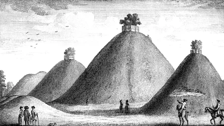 Die Bartlow Hills, errichtet über die Gefallenen, 1016