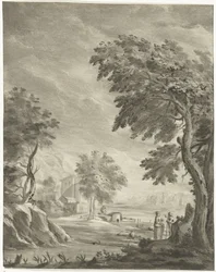 Landschaft mit Weg