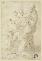 Eine Gruppe von Figuren