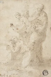 Eine Gruppe von Figuren, ca. 1649