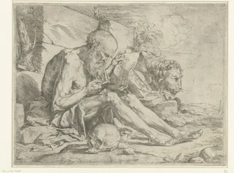 Der heilige Hieronymus lesend