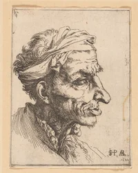 Kleiner grotesker Kopf