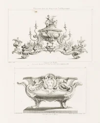 Neuvième Livre des Oeuvres de J.A. Meissonnier, Surtout de Table (Neunte Serie von Werken von J.A. Meissonnier)