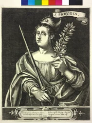 Phrygische Sibylle (Stich von Justus Sadeler)