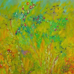 Farbenfrohes Wildblumenfeld