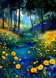 Waldstrom in Blüte