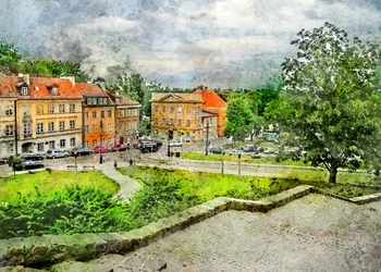 Historische Stadtparkansicht