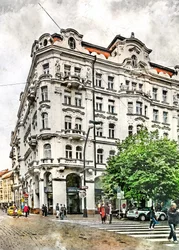 Ornate Stadtecke