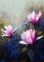 Gelassene rosa Lilien