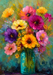 Lebendiger Blumenstrauß