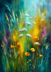 Lebendige Wildblumenwiese