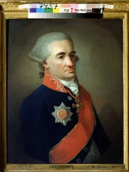 Porträt des russischen Dichters und Schriftstellers Michail M. Heraskov