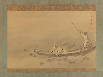 Zhou Maoshu bewundert Lotusblumen, Mitte des 17. Jahrhunderts