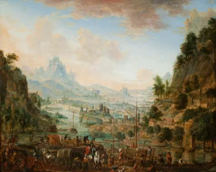 Blick auf die Ufer des Rheins