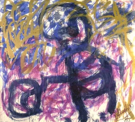 Abstrakte expressionistische Figur