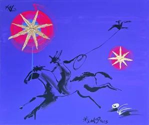 Kosmische Cowboy-Fahrt